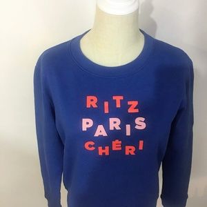 Tara Jarmon Paris Sweatshirt, Ritz Paris Cheri, Bl